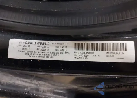 2014 Dodge Avenger Se from USA, damaged, VIN 1C3CDZAB1EN199984